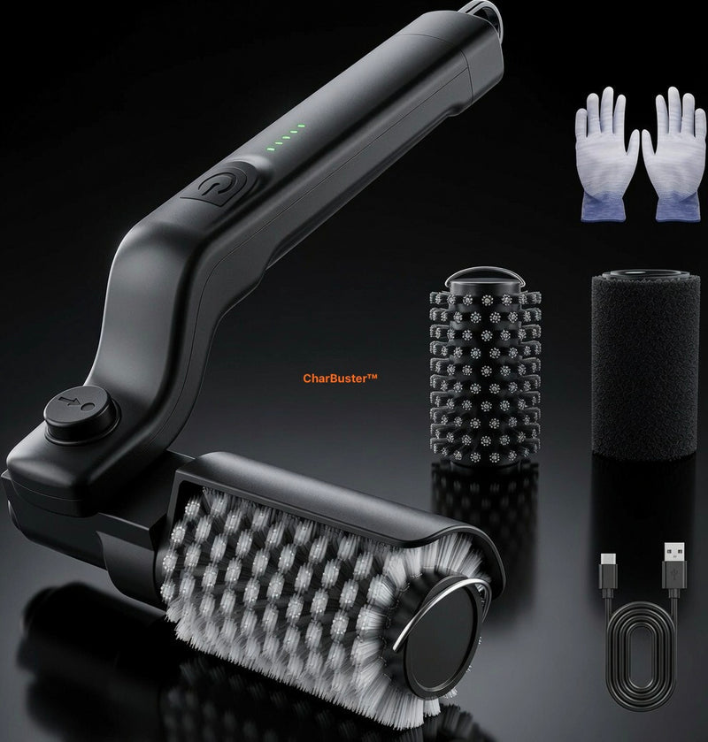 CharBuster™ Pro — Electric BBQ Grill Brush