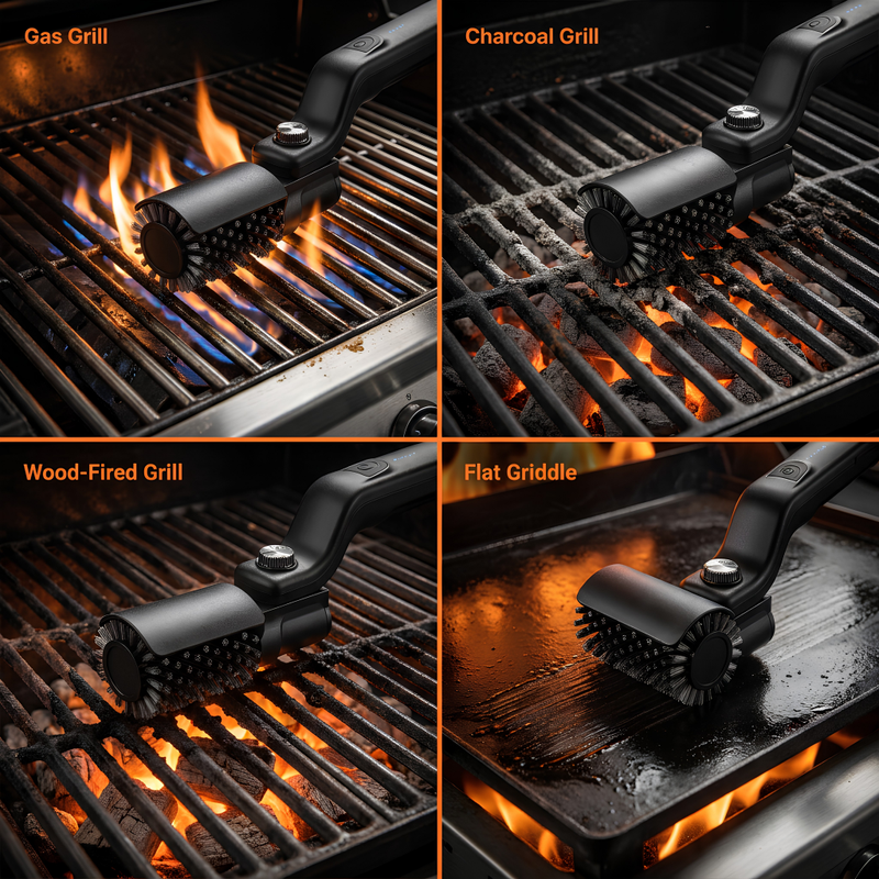 CharBuster™ Pro — Electric BBQ Grill Brush