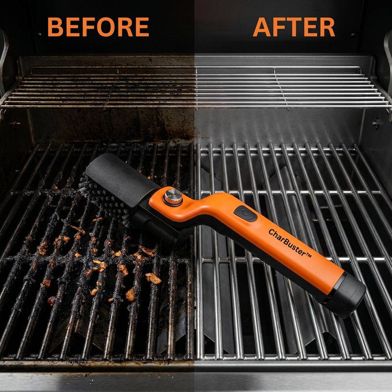CharBuster™ Pro — Electric BBQ Grill Brush