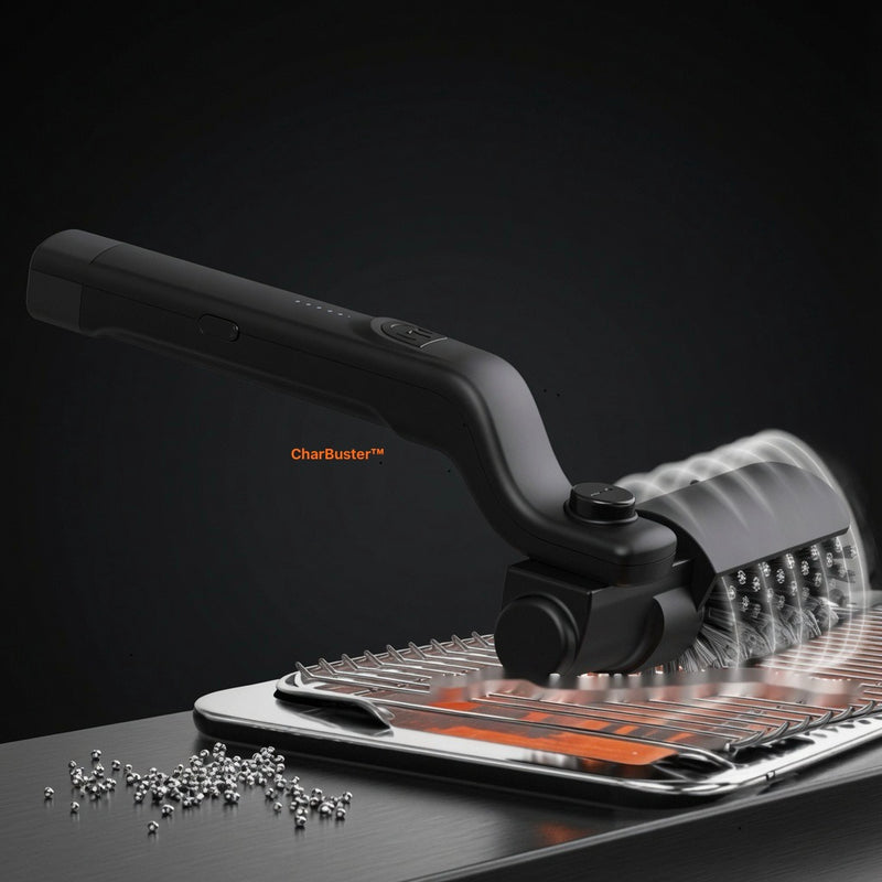 CharBuster™ Pro — Electric BBQ Grill Brush